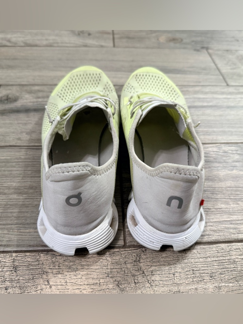 On Cloud Women's Light Green Sneakers - Picture 4 of 5